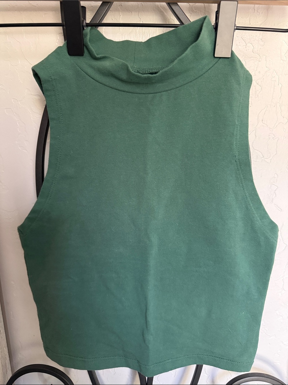 Wild Fable Sleeveless Mock Neck Crop Top |Green | XXS